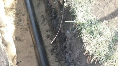 Installation of a 2-way clean out Photo