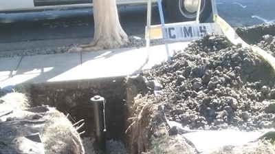 ABS sewer main property line clean out Photo