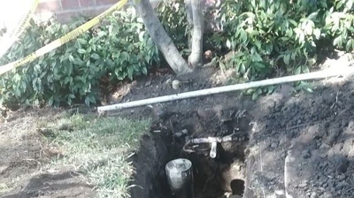 ABS sewer main property line clean out Photo