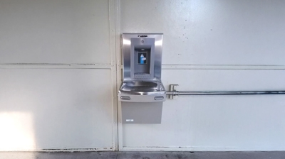 Installation of a Elkay drinking fountain Photo
