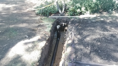 ABS sewer main property line clean out Photo