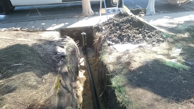 ABS sewer main property line clean out Photo